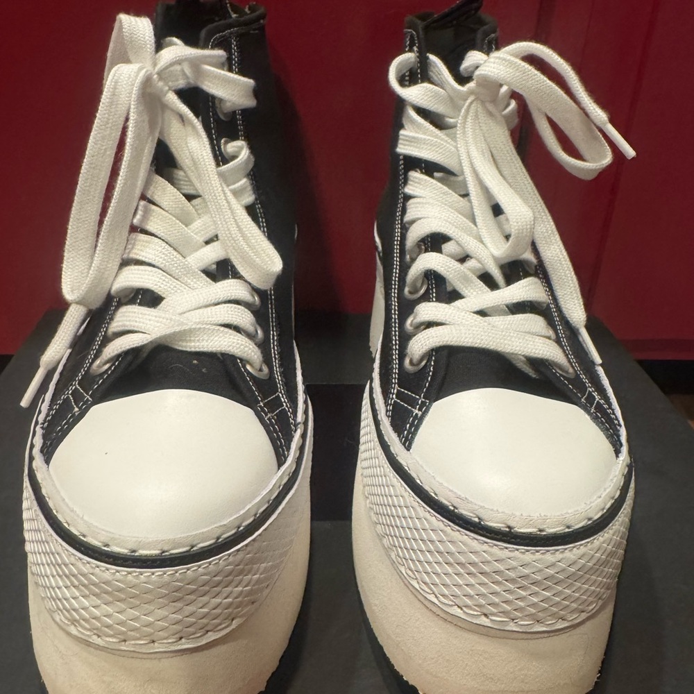 R13 Courtney Platform Sneakers Size 38